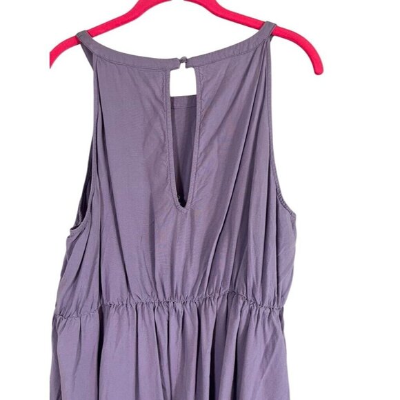 Torrid Neutral Tank Midi Dress 2X Purple Feminine Boho Indie Festival School 80s - Picture 9 of 14